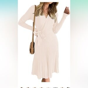 NWT- Long Sleeve Knit Wrap Dress